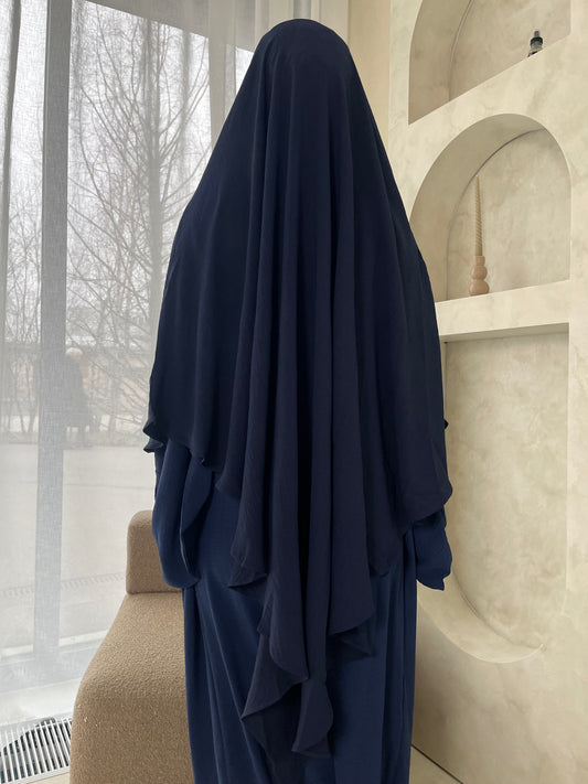 EXTRA LANGER KHIMAR JAZZ - CRÊPE